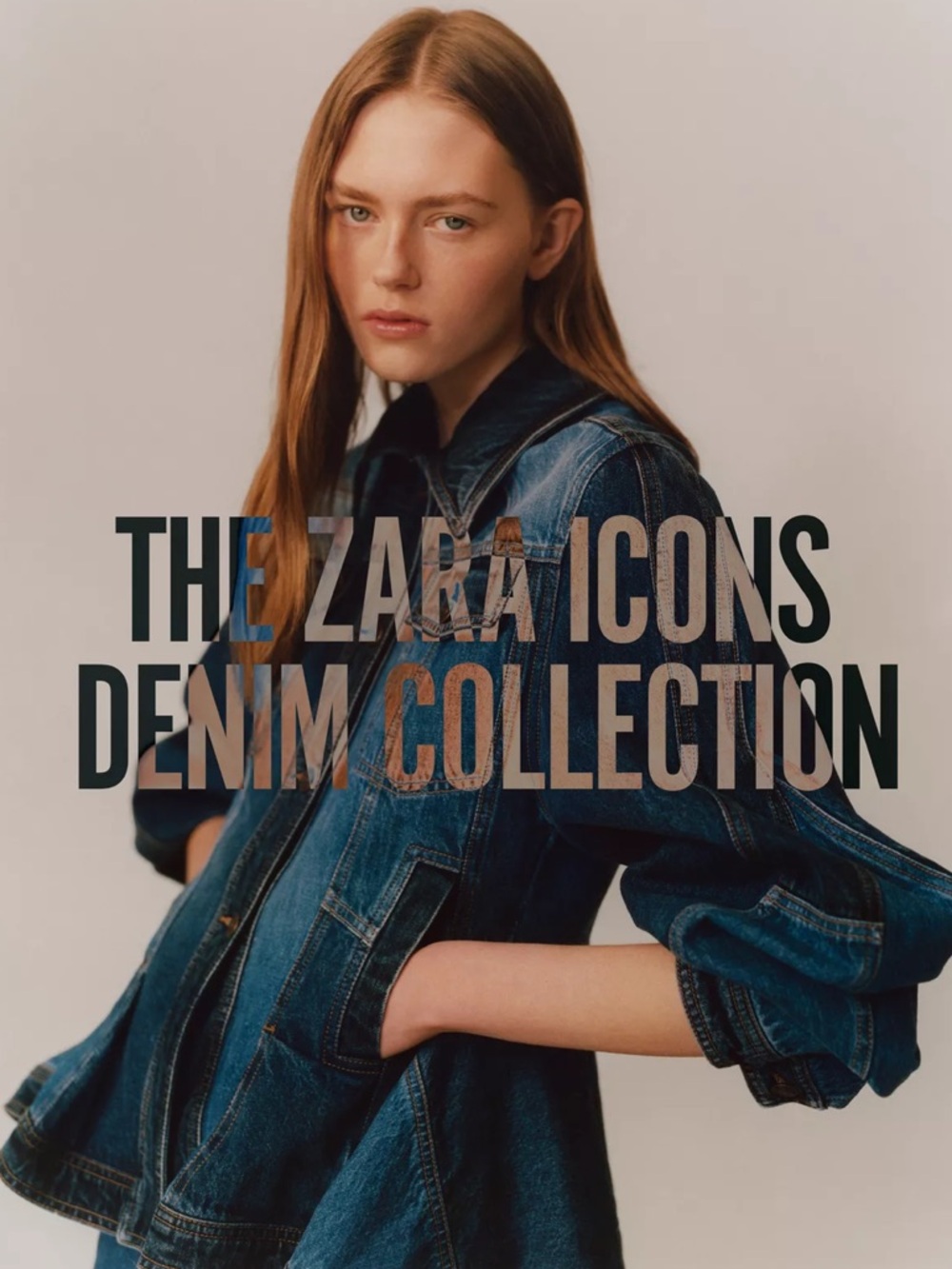 ZARA ICONS LIMITED EDITION PATCHWORK PEPLUM DENIM JACKET